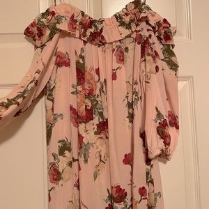 Blu Pepper Ruffle Off-The-Shoulder Dress